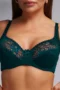 Elegance and Comfort Combined Emerald Green Lace Bra