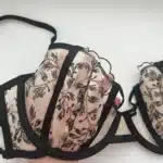 Black Floral Embroidered Luxury Lingerie Set photo review