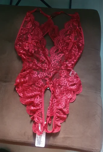 Romantic Red Lace Teddy photo review